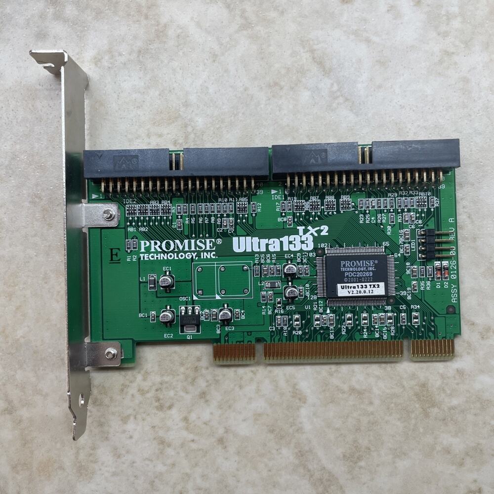 Promise Ultra133 TX2 PCI IDE ATA133 Controller Card PDC20269 Dual Channel